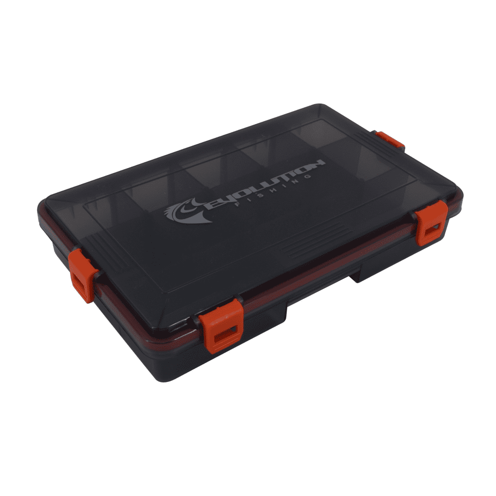 Evolution Outdoor 3600 4-Latch Waterproof Tackle Tray – Orange -